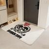 band G-Green Day Floor Mat Flannel Door Mat Non-Slip Absorbent Washable Indoor Home Rug