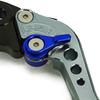 C8 Gray (Blue) 125cc CUB Brake Lever, 6-Position Adjustment, Compatible with Super Cub 125, CT125, Hunter Cub, and Dax 125