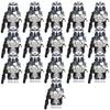 Star Wars Series 501st Clone Trooper Shock Trooper Wolfpack Airborne Building Blocks Toy Bag Set