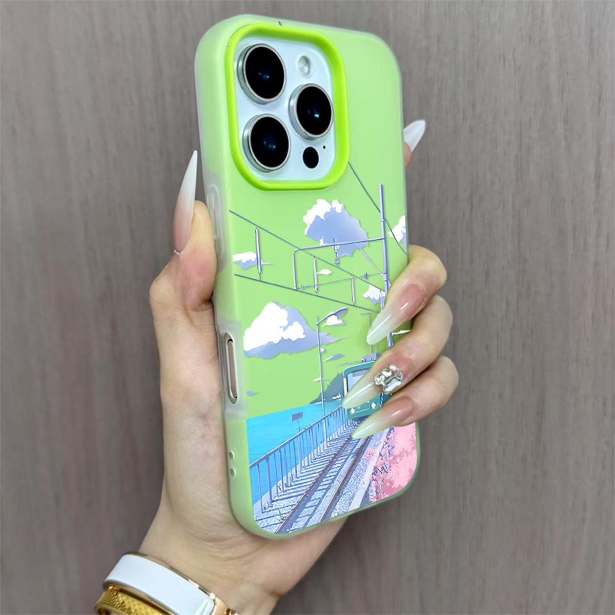 

Two-in-one Mobile Phone Case Silicone Thickening for Apple’s New Mobile Phone Case for Girls for Iphone14 Not Yellowing For iphone 17PROMAX