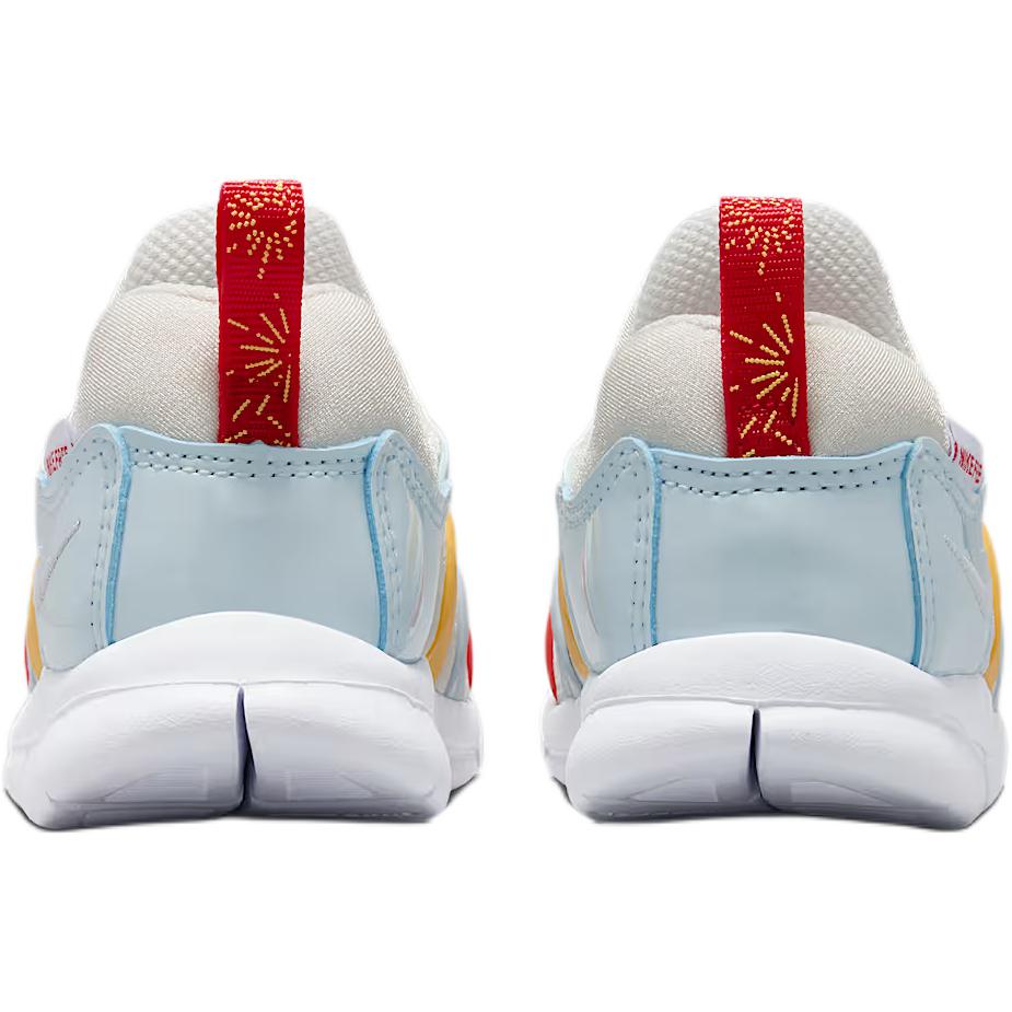 Nike Dynamo Free Fabric Low top Toddler Shoes White Blue Red Infant And Toddler IQ1138-111