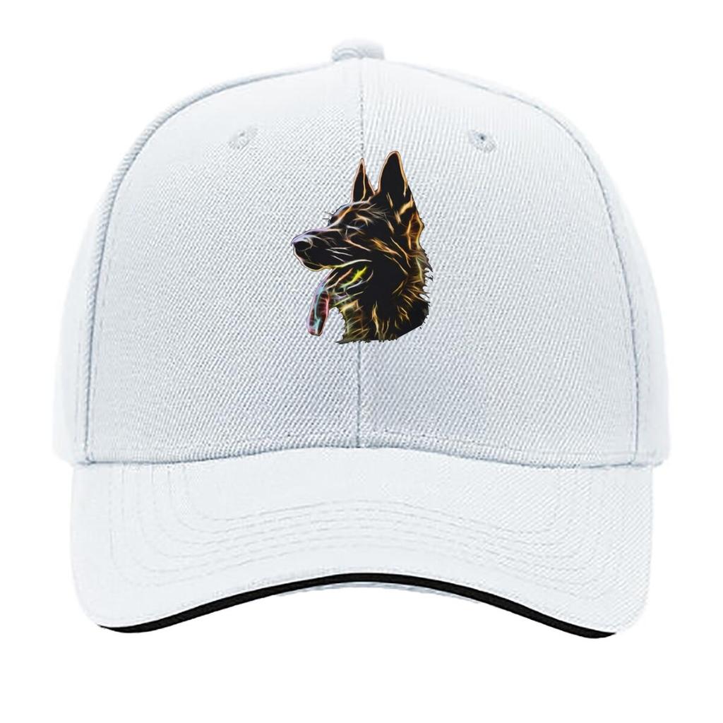 GerUnisex Shepherd Dog Colorful Pet Portrait Art Sandwich Baseball Cap