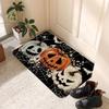 Halloween Welcome Floor Mat Ghost Pumpkin And Spider Web Suitable For Door Mat, Corridor Carpet, Home Decoration