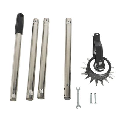 Bordador de Grama Rotativo com Roda Única Aço Manganês Inoxidável Cortador Manual de Borda de Gramado com Cabo