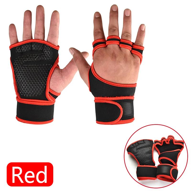 Non-slip Half Finger Training Gloves Women Men Fitness Sports Body Building Gymnastics Grips Gym Hand Palm Protector Gloves