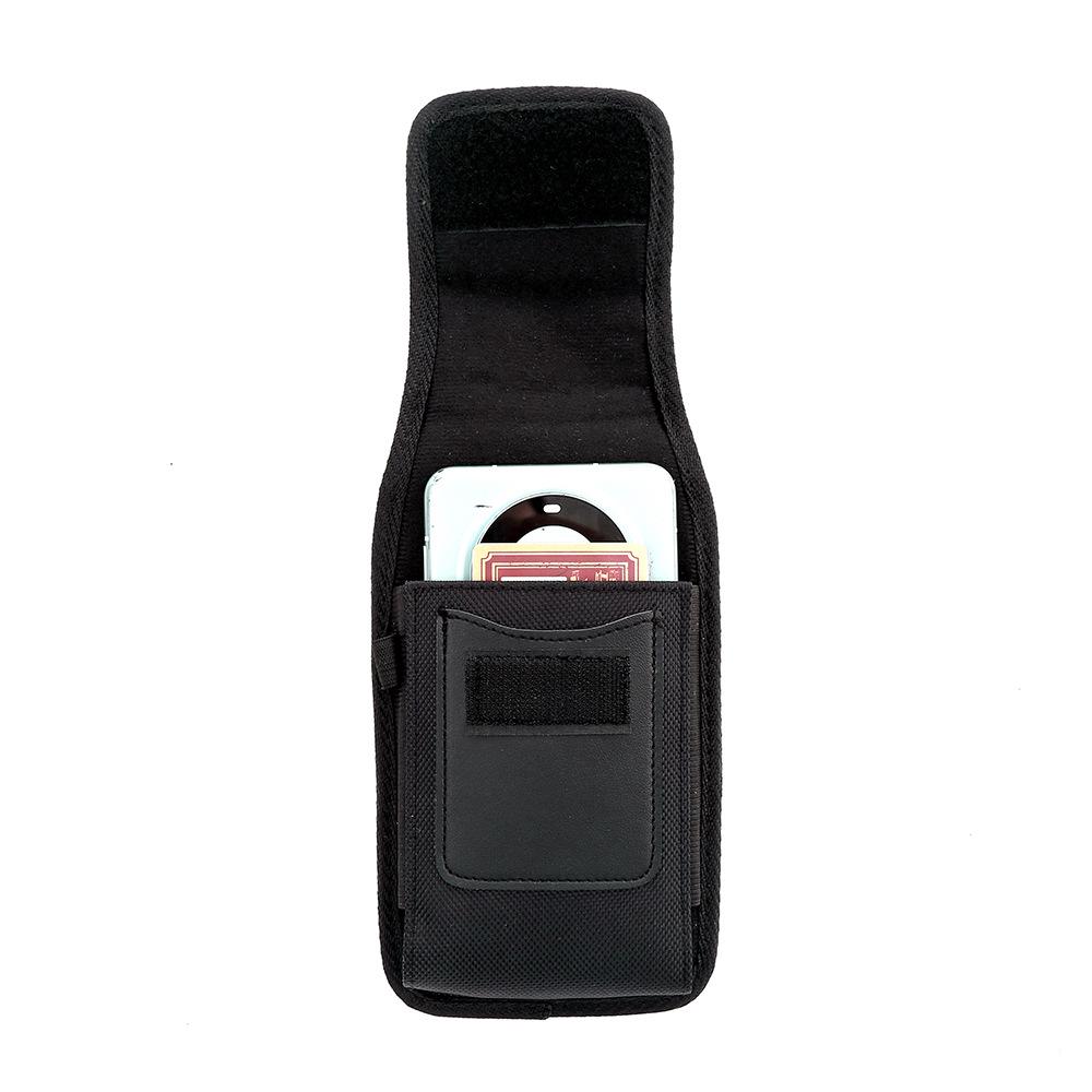 Men's Outdoor Phone Waist Pack: Oxford Nylon Vertical Belt Loop Coin Purse