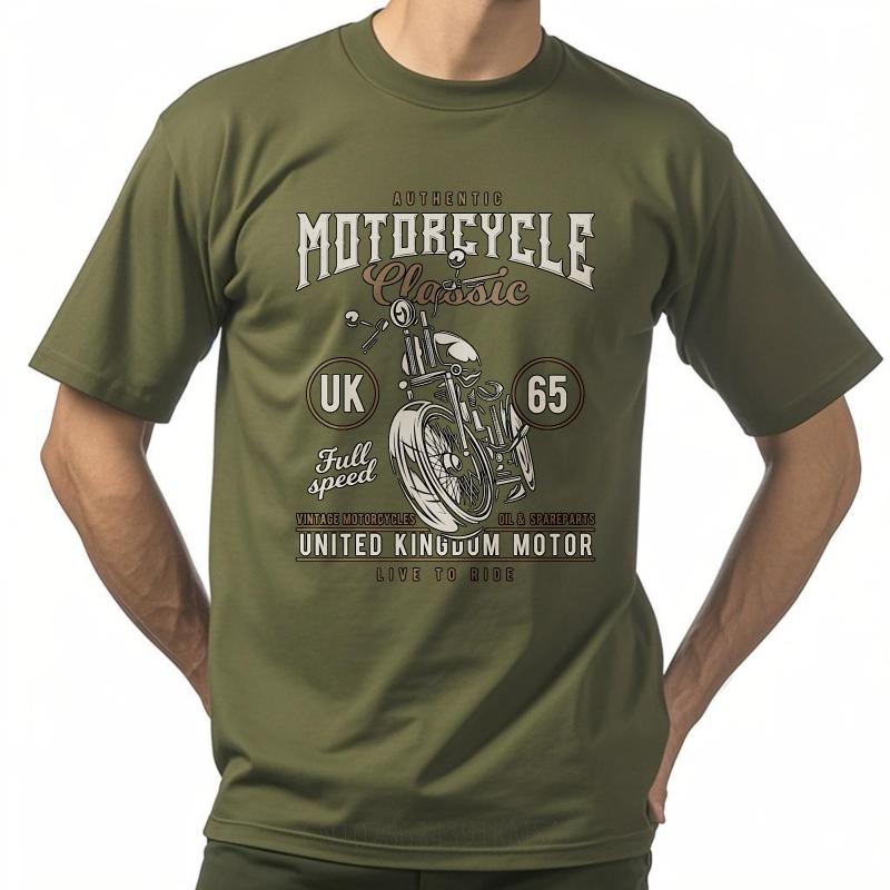 Black Summer Man Tshirt Authentic Motorcycle Classic Uk 65 Full Speed Vintage Motorcycles United Kingdom Motor Live To Ride