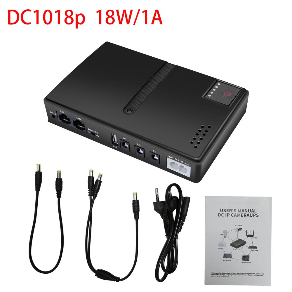 

DC1018p UPS For Router Mini UPS Uninterrupted Power Supply DC1018p 10400mAh Lithium Ion Backup Battery DC1018P 1A