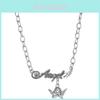 Stylish Silver Angel Wing Pendant Necklace For Women With Alphabet Design Perfect For Fashionable Occasions