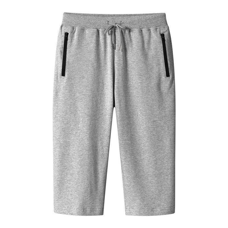 Men's Three-Quarter Length Casual Sports Shorts - Breathable, Loose, Trendy, and Versatile.