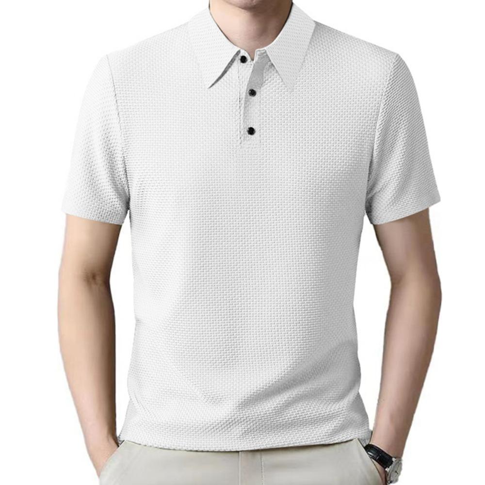 

Мужская мода American Muscle, новая удобная дышащая рубашка-поло с коротким рукавом, летние повседневные спортивные модные топы S белый