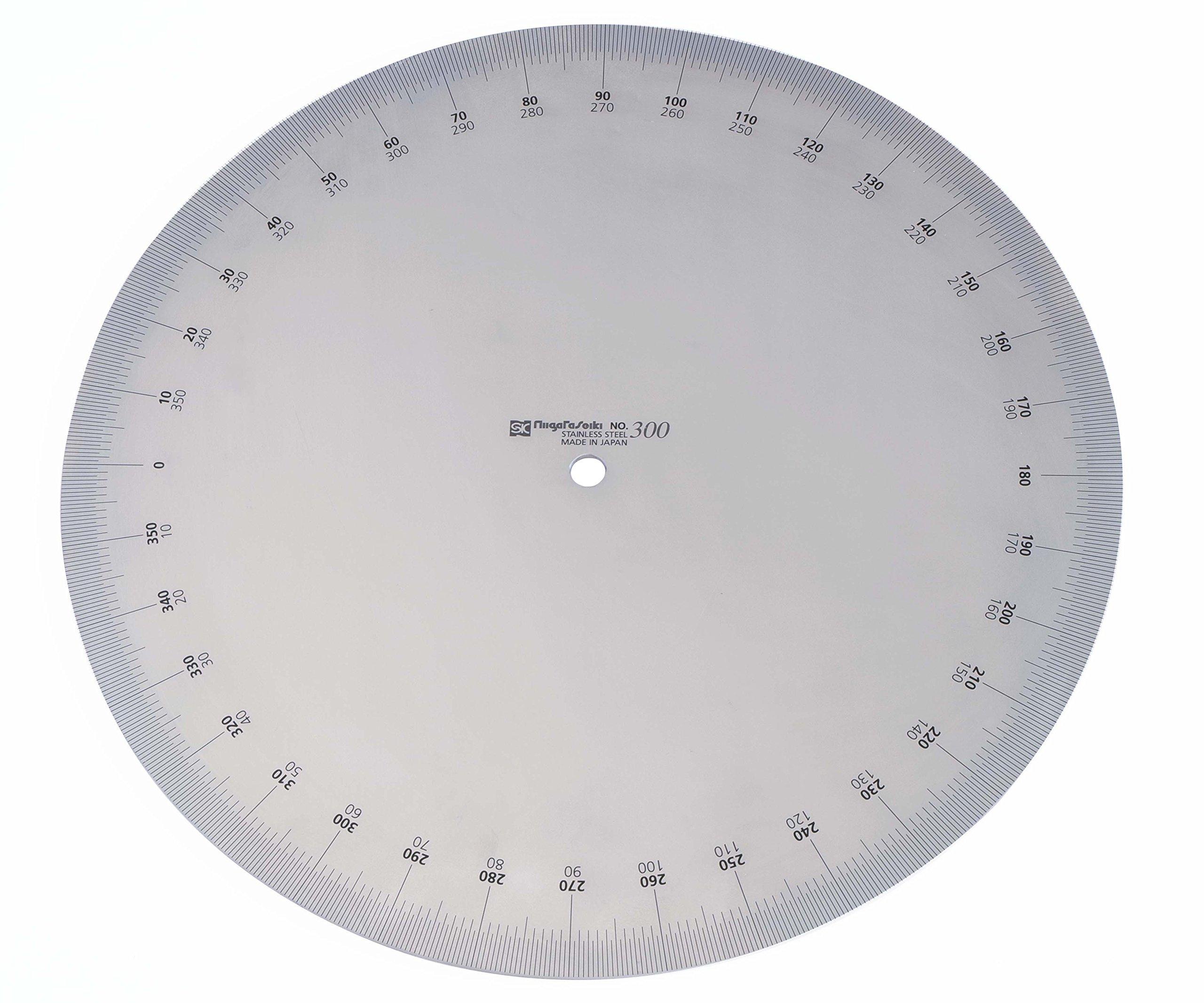 

Niigata Seiki SK Made in Japan Protractor Stainless Steel Finish No.193-300 PRT193-300