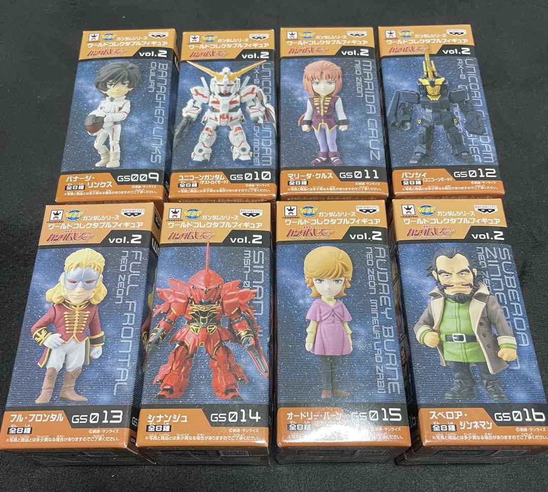 

[USED] Mobile Suit Gundam World Collectible Figure Vol.2 Gundam UC Set