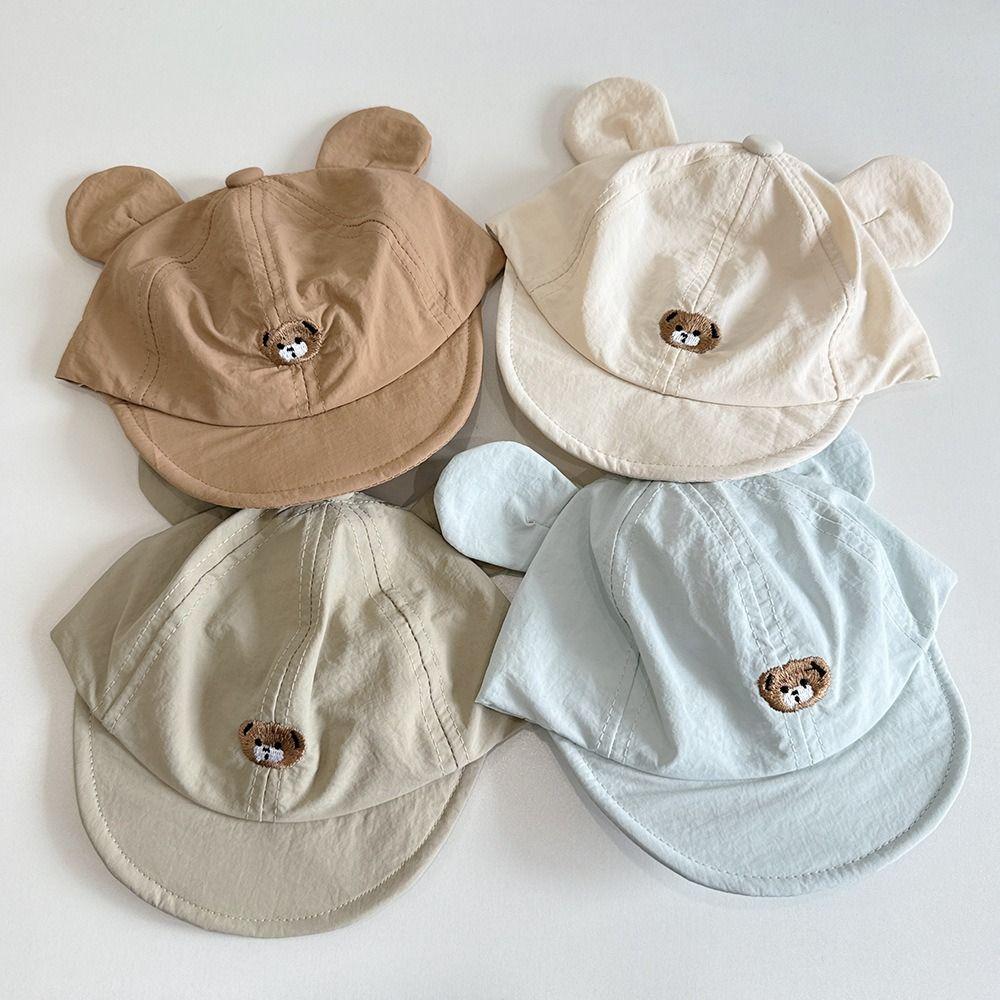 Quick Drying Baby Baseball Hat Soft Brim Baby Peaked Cap Cute Kids Sun Hat Summer