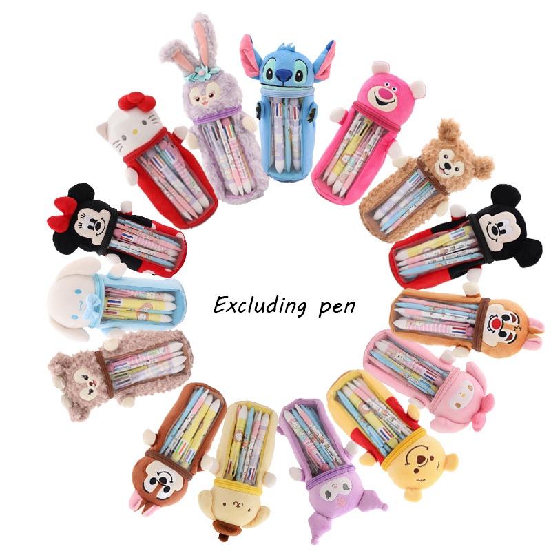Cute Japanese Star Sailor Moon Plush Pen Holder Pencil Case For Girls' Stationery Storage, Transparent Gift Bag