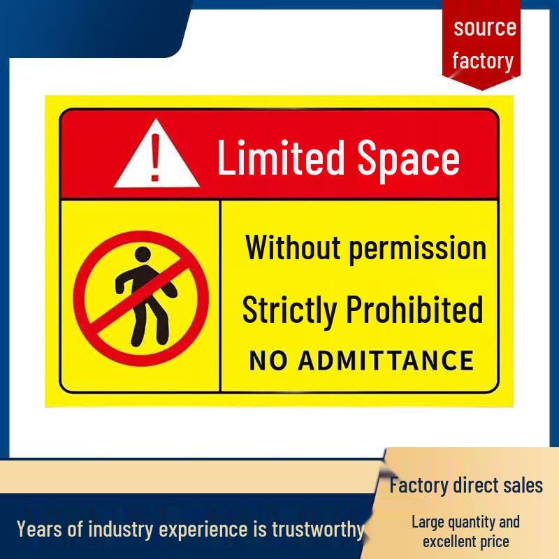 LuKun ABS Confined Space Safety Sign