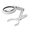 1Pc 8 LED Lights Handheld Bracket Reading and Maintenance Multipurpose Magnifying Glass
