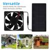 3000 RPM Solar Powered Fan IP65 Waterproof Solar Panel Fan Solar Fan Kit  Greenhouse Cooling