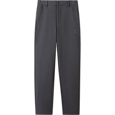 Men's Fleece-Lined Water-Repellent Straight-Leg Sports Pants
