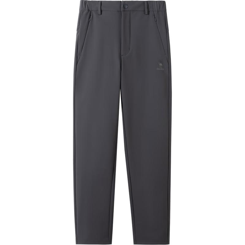 CAMEL Fleece-Lined Water-Repellent Straight-Leg Sports Pants XXL