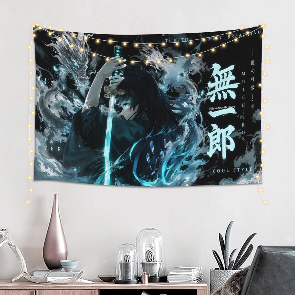 Demon Slayer Cutecore Tapestry Wall Hanging Blanket Tapestry Home Decor Items Wall Decorations
