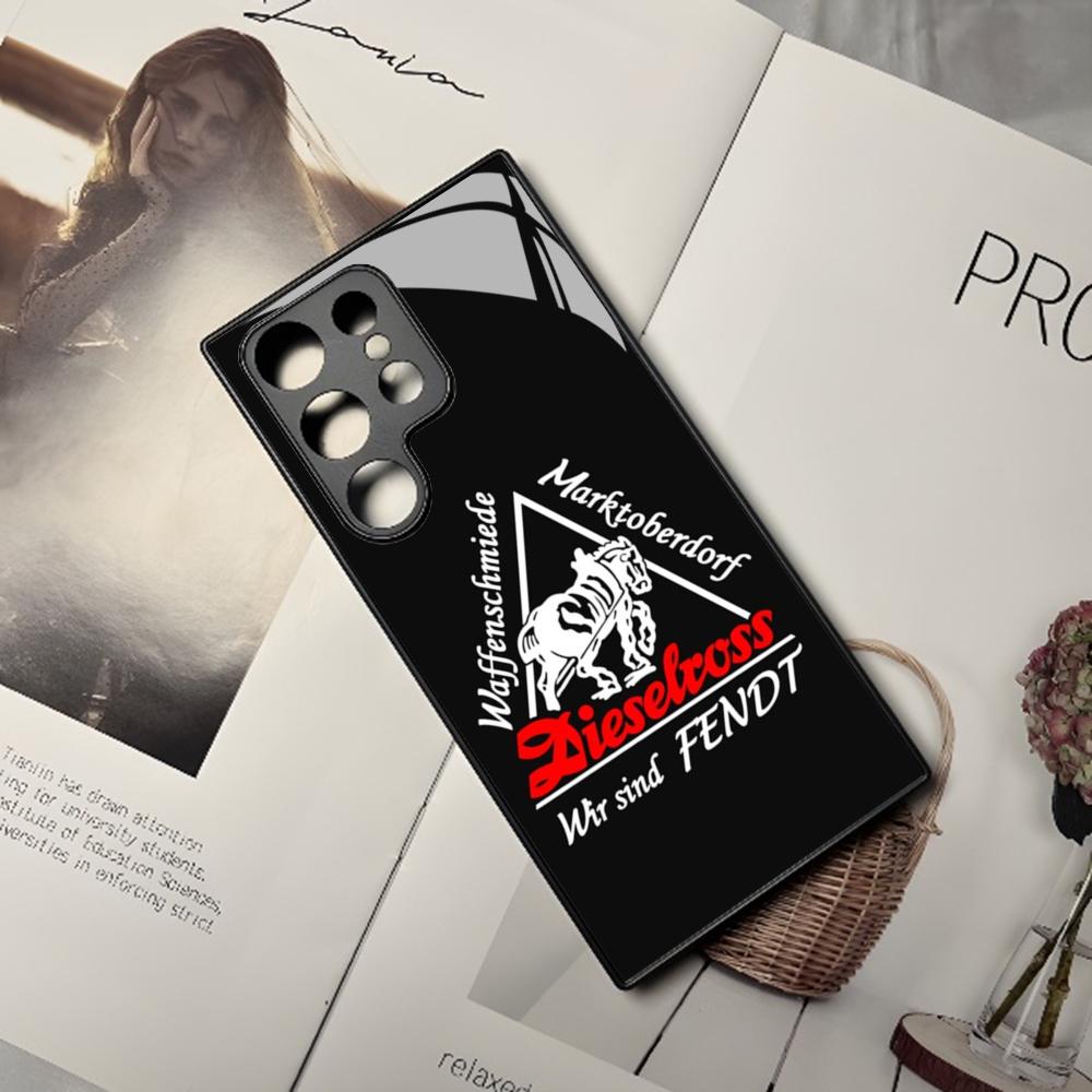 Fendt Phone Case For Samsung Galaxy S25 S24 S23 S22 S20 S21 Note20 Ultra Plus Fe Colored Silver Cover