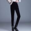 Women's Velvet Skinny Pants  Autumn Winter High-Waist Slim Fit Stretch Velvet Leggings Outwear