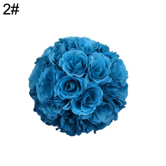 7inch Artificial Rose Silk Flower Kissing Ball Wedding Party Mall DIY Decoration