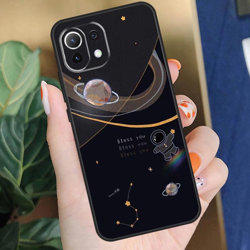 Astronaut Spaceship Case For Xiaomi 15 14 Ultra 13T 14T 15T Pro 17 Pro Max POCO F8 F7 F5 F6 X5 X6 X7 Pro Coque
