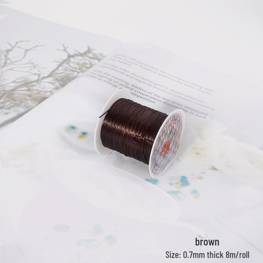 Handmade DIY Colored Elastic Line for Beaded Jewelry Making - Ring, Necklace, Bracelet. Braided Line for Accessories.