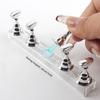 5Pcs Crystal Base Magnetic Nail Art Holder Reusable Nail Art Display Stand  Nail Artists
