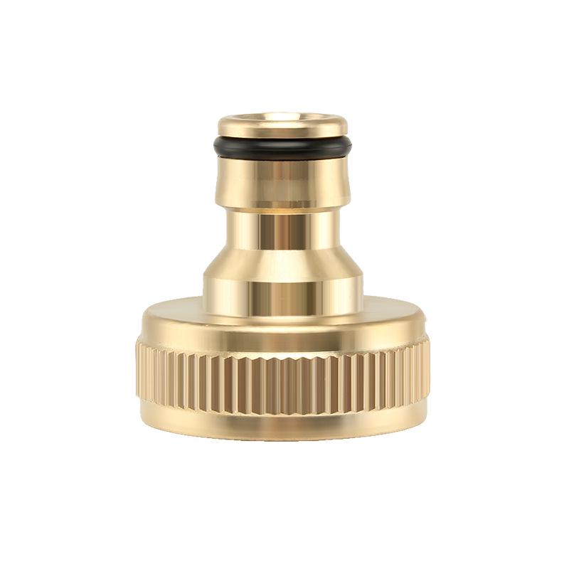 Full Copper 1" Nipple Connector for Washing Machine Faucet, 32mm Standard Internal Thread