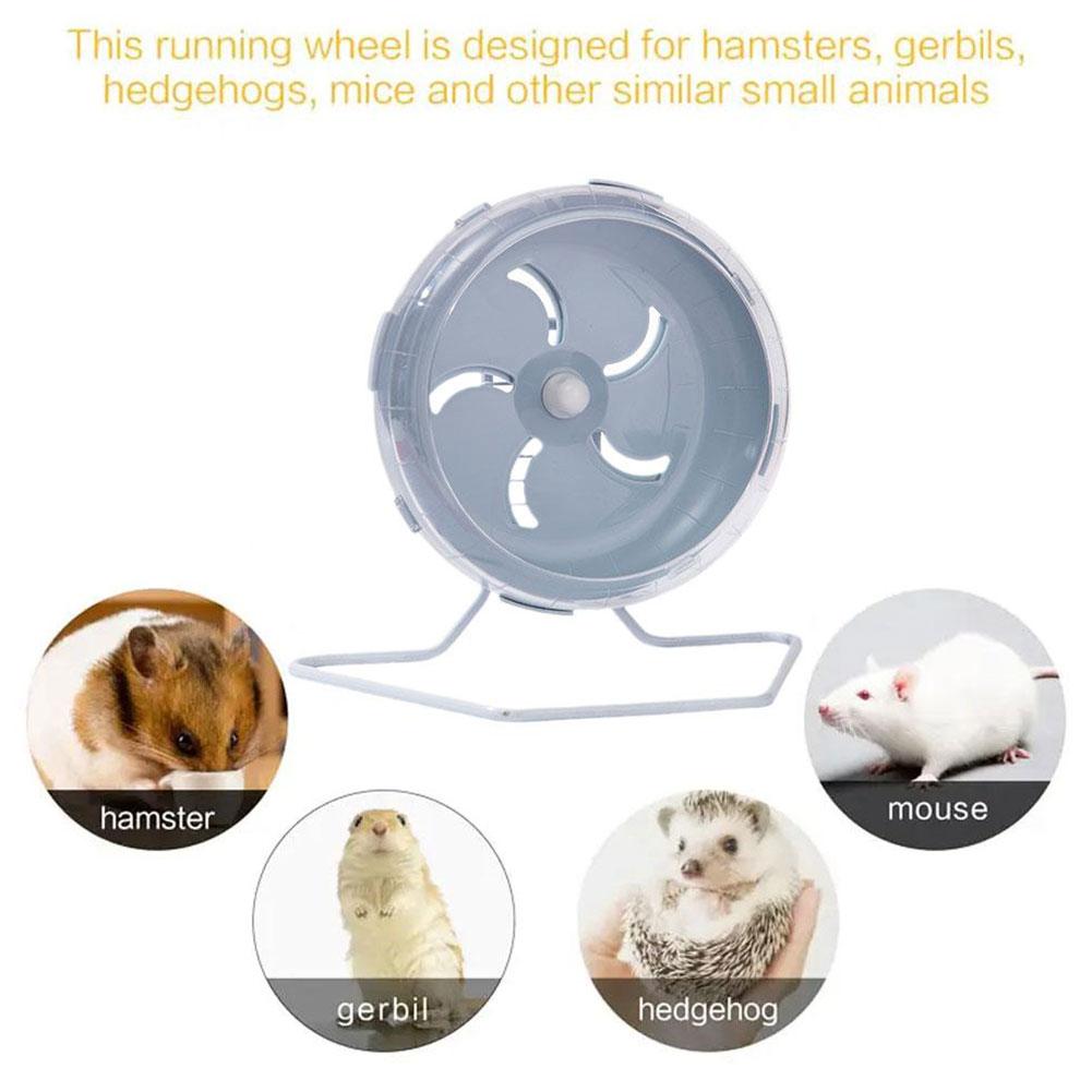 Hamster Exercise Wheel Pet Running Wheel Cage Small Rodent Mice Silent Jogging Play Toys Animals Rat Brackets Accessories