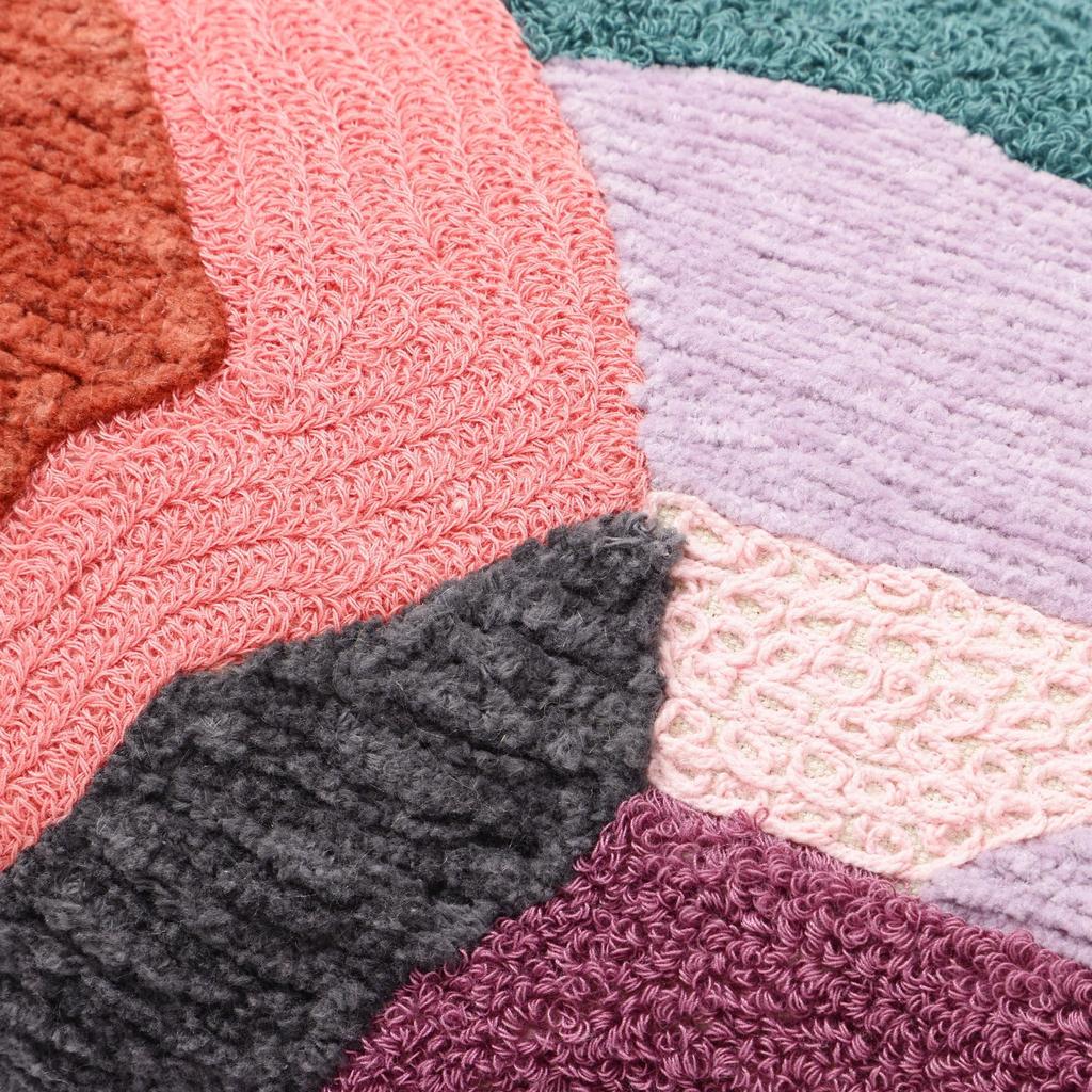 Francfranc EMB Drawing Cushion Cover, 25cm x 40cm, Multicolor (B-073) Art Pattern Embroidery Interior Decor