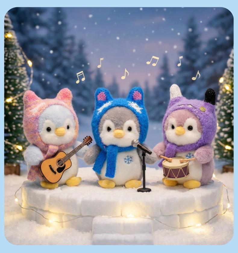 Soft Penguin Plush Doll - Cute New Year Gift for Kids, Perfect Hug Toy for Girls