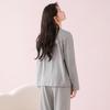Fenteng Women's 100% Cotton Long Sleeve Fair Isle Pajama Set