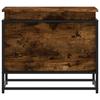 Boîte de rangement avec couvercle chêne fumé bois d ingénierie