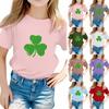 St. Patrick's Day Toddler Girl Boy T-Shirts Kids Top Boys And Girls Printed Short Sleeved T-shirt