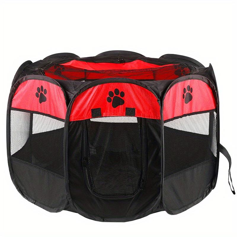 Haustierparadies für unterwegs: Faltbarer achteckiger Welpenlaufstall, ideal für Hunde, Katzen und Kaninchen – Ihr tragbarer Indoor-Haustierspielplatz!
