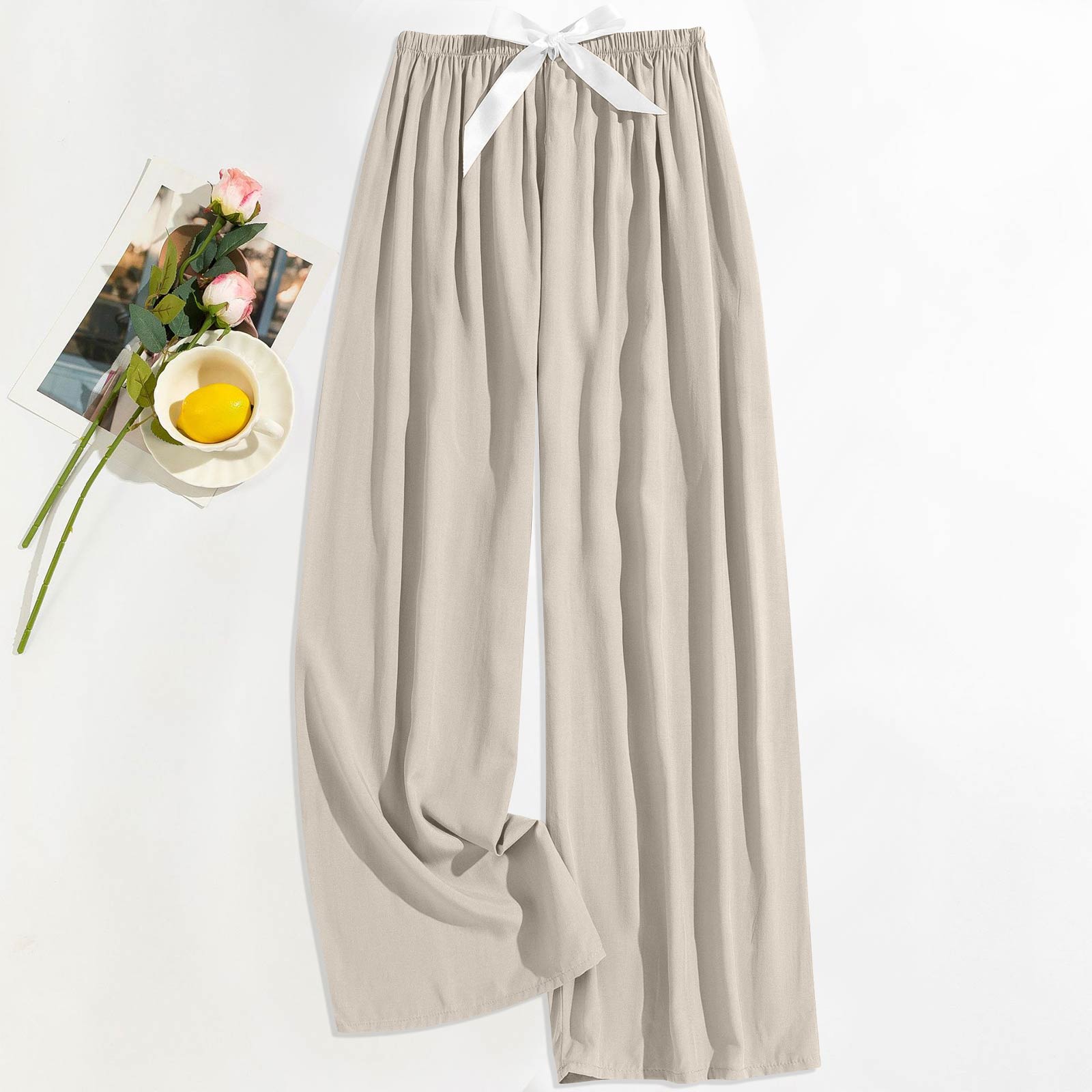 

Women s Casual Fashion Sleep Pants Loungewear Pants Wearable As Outerwear High-Waisted Pants One Size