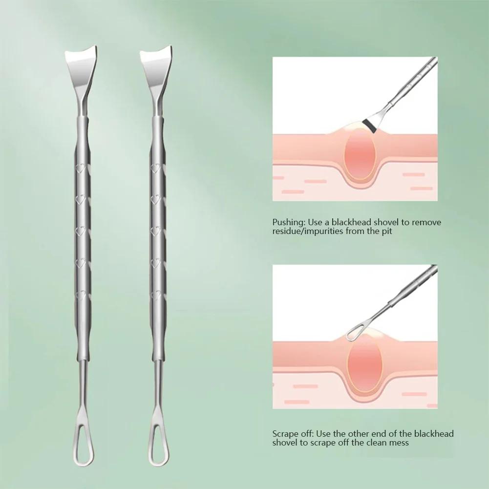 1pc Blackhead Remover Kit, Pimple Popper Acne Comedone Tool Set, Stainless Steel Extractor for Nose & Face Blemish