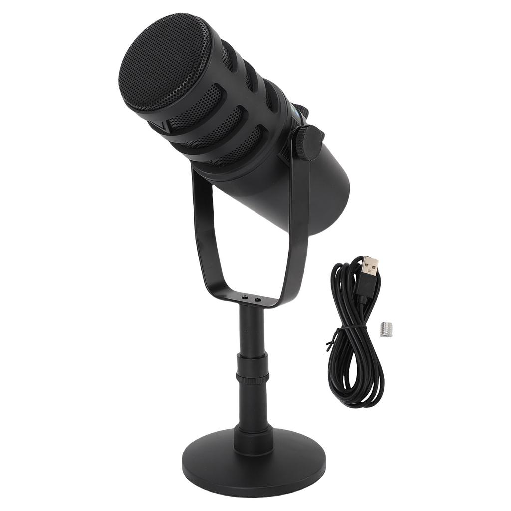 USB Condenser Microphone High Sensitivity Wired PC Mic for Gaming Streaming Podcast