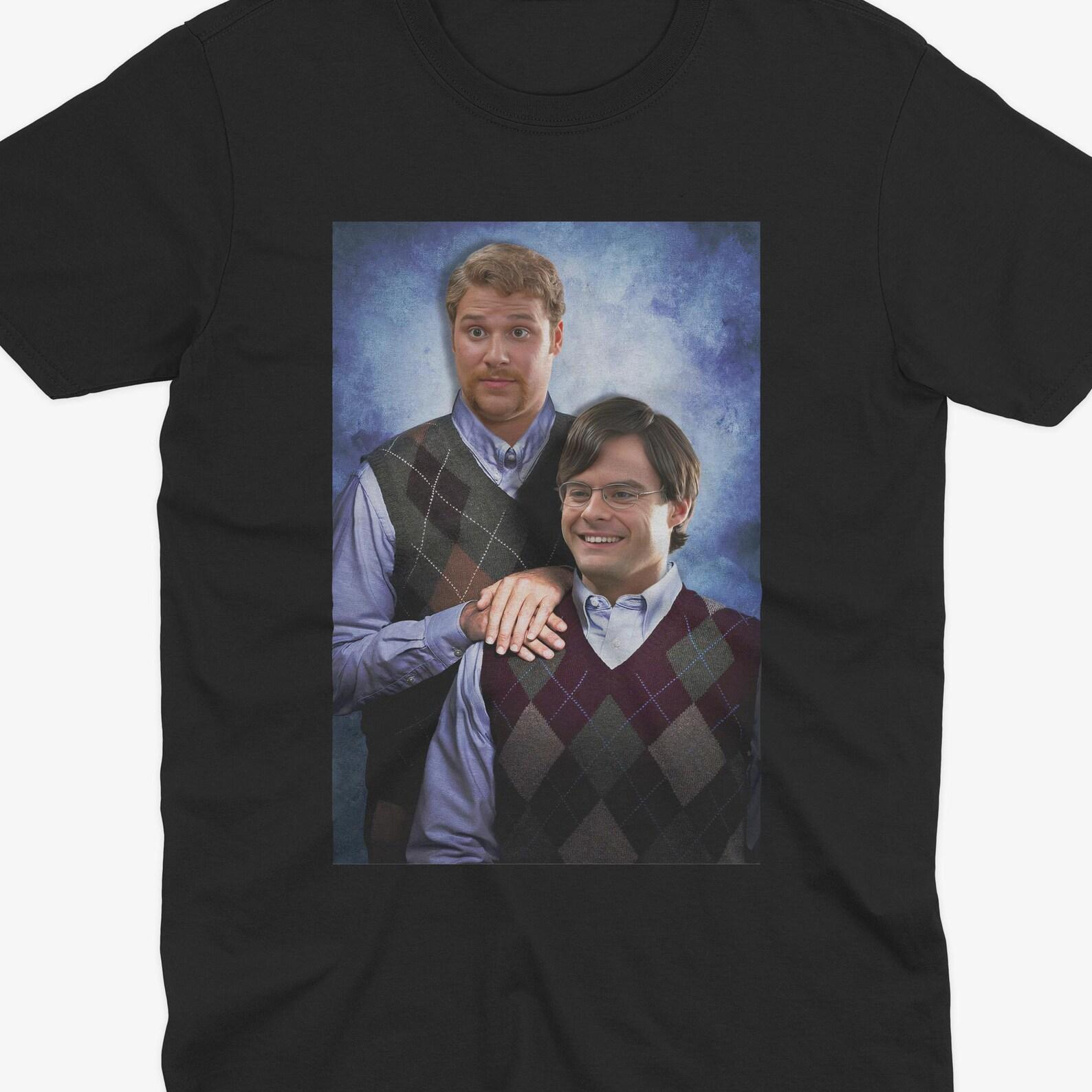 Officer Michaels & Officer Slater T-Shirt | Superbad Inspired Graphic Tee | Funny Buddy Cop Shirt | Retro Comedy Movie Fan Gift S