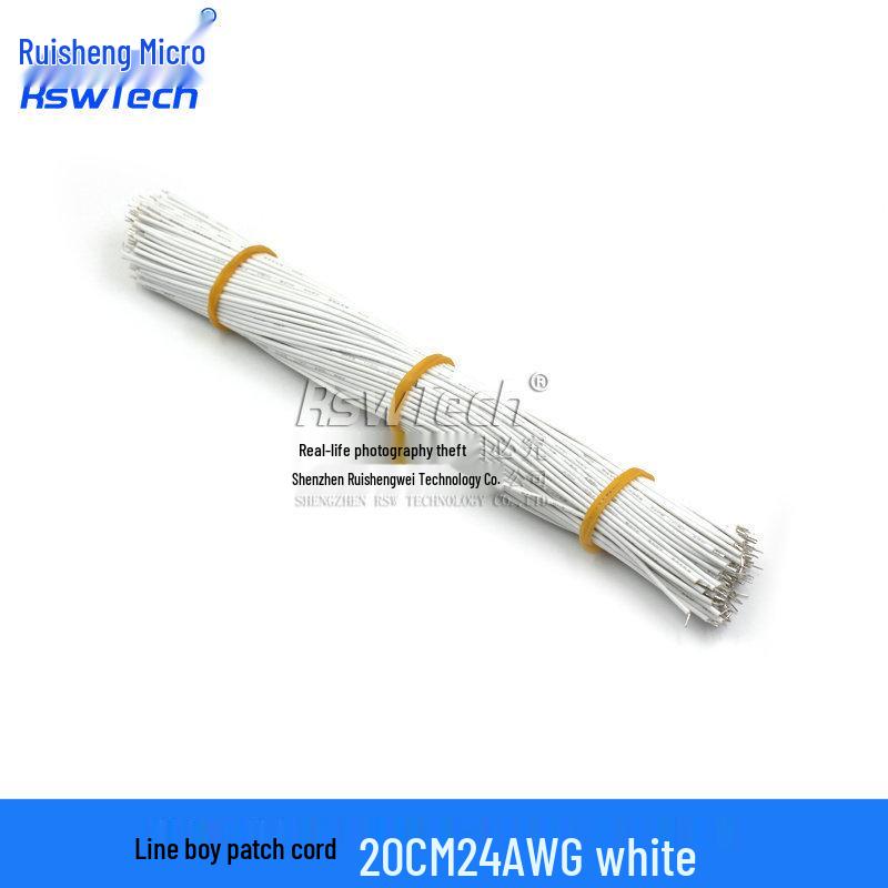 Double-Headed Tinned Wire Jumper for Welding & Electronic Connection, 22/24AWG, 5/0.8mm, Length: 50/150mm