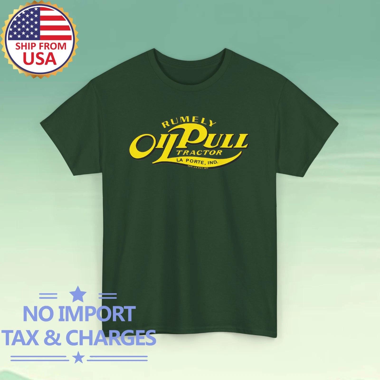 Rumely Oil Pull Tractor Men s Forest Green Size S-5XL M