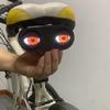 Dynamic LED Bicycle Tail Light Demon Eye Bike Light Light Rechargeable Accessories Headlight Bicycle Assembly USB Waterproo O2S0