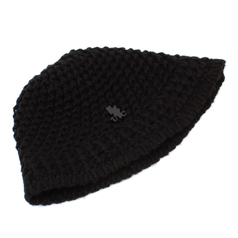 Universal Chemistry Onetone Black Knit Bucket Hat