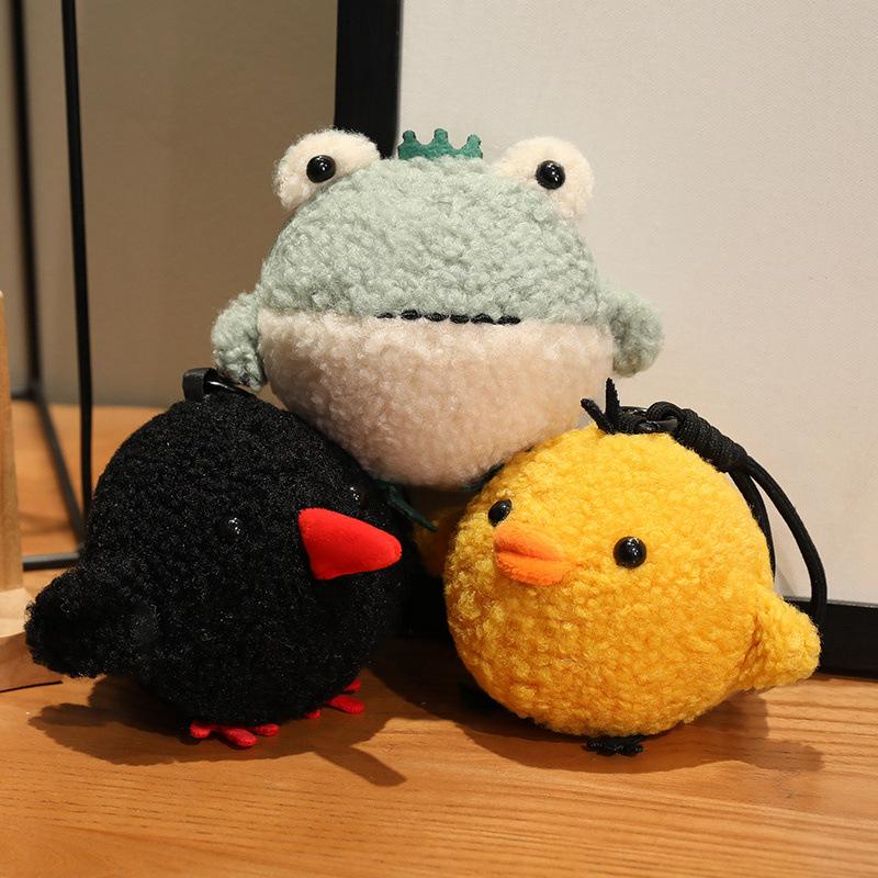 Niedliches Dekompressions-Tier Pinguin Pufferpuppe Plüschtier Drücken Langsamer Rückprall Kükenpuppe Schlüsselanhänger Anhänger