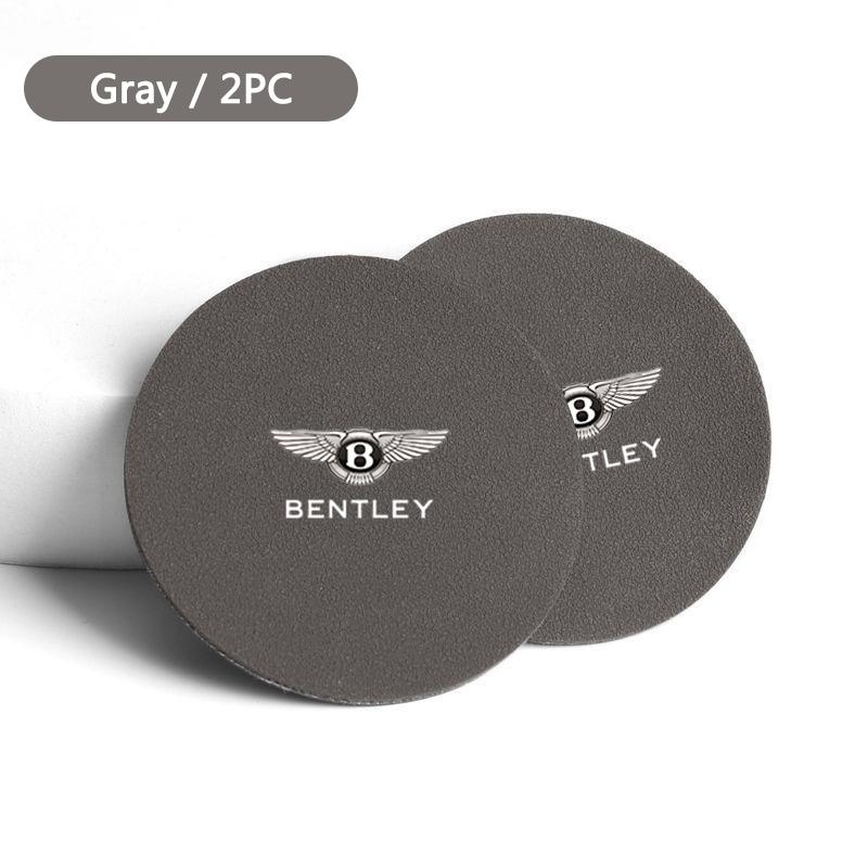 Car Styling Coaster Mat Water Cup Non-Slip Pad For New Bentley Flying Spur Continental GT Bentayga Mulsanne Auto Accessories