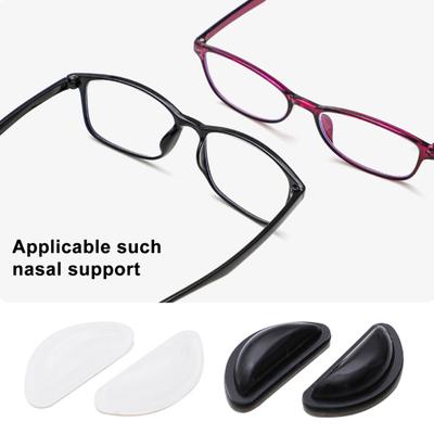 10 Pairs Anti-Slip Glasses Nose Pads with Super Sticky Backing Soft Silicone Adhesive Eyeglasses Sunglasses Reading Glasses Nose Pads